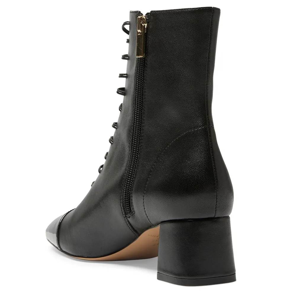 Talent Boot in Black On Black Leather