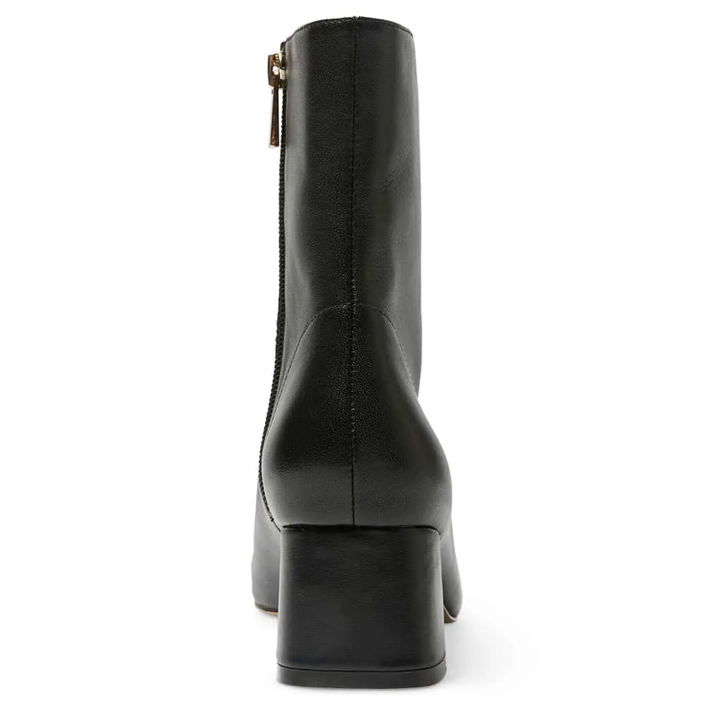 Talent Boot in Black On Black Leather