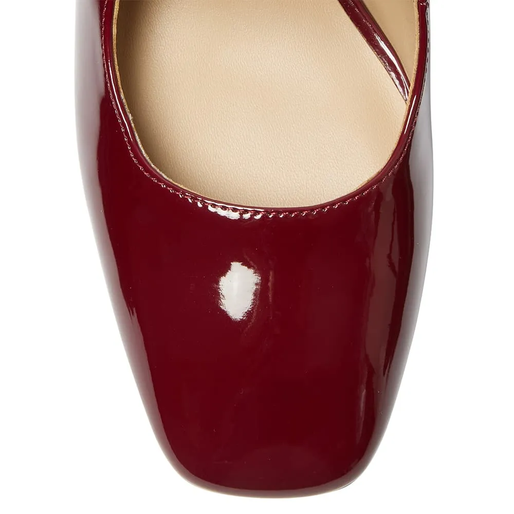 Tessa Heel in Wine Patent