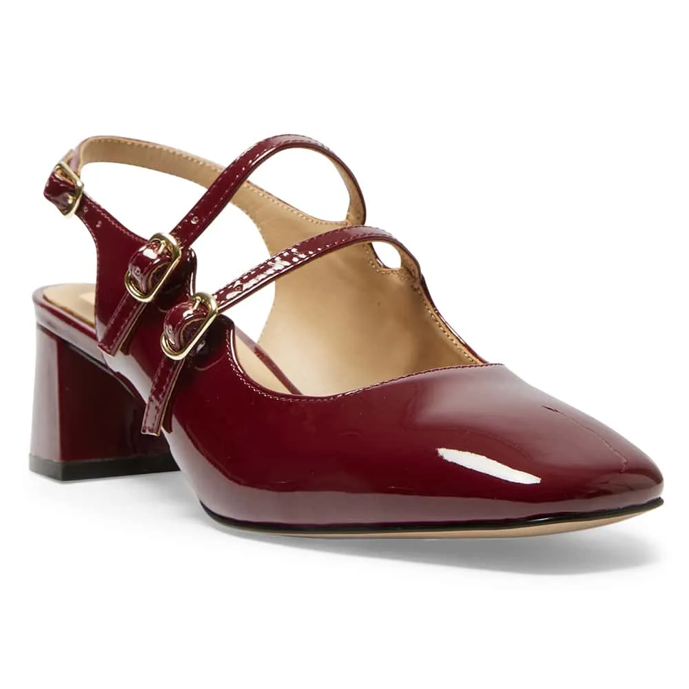 Tessa Heel in Wine Patent