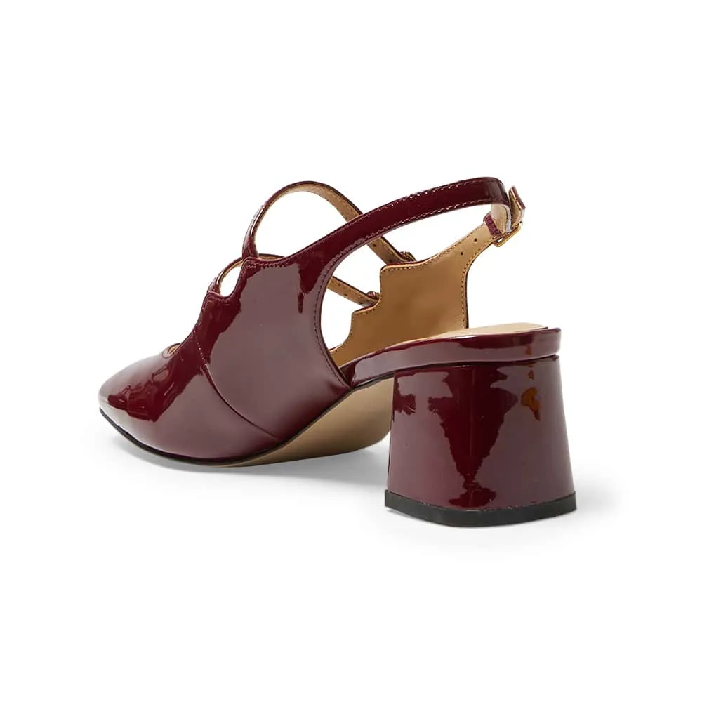 Tessa Heel in Wine Patent