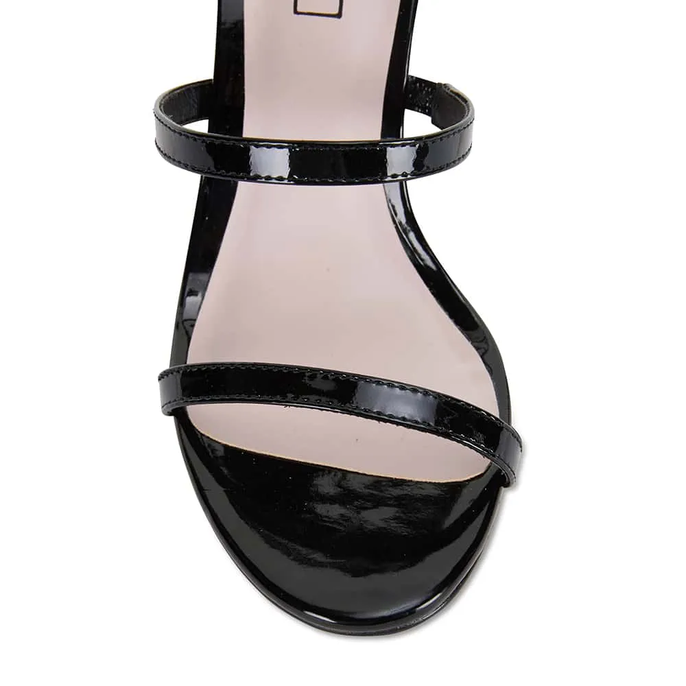 Testify Heel in Black Patent