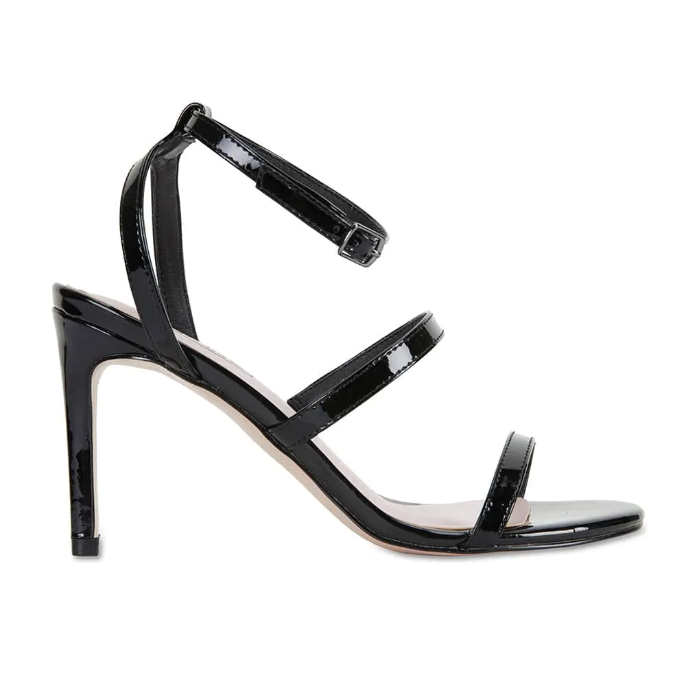 Testify Heel in Black Patent