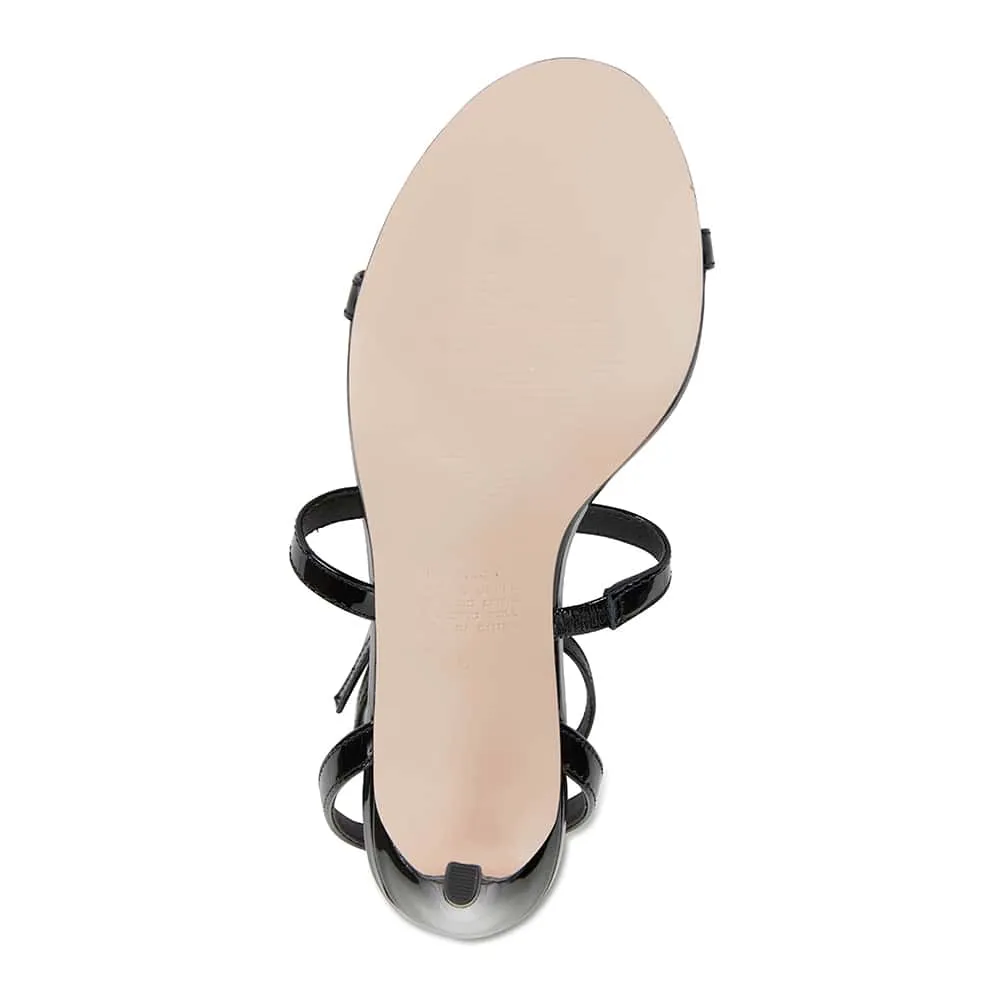 Testify Heel in Black Patent