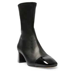 Token Boot in Black Patent Stretch Leather