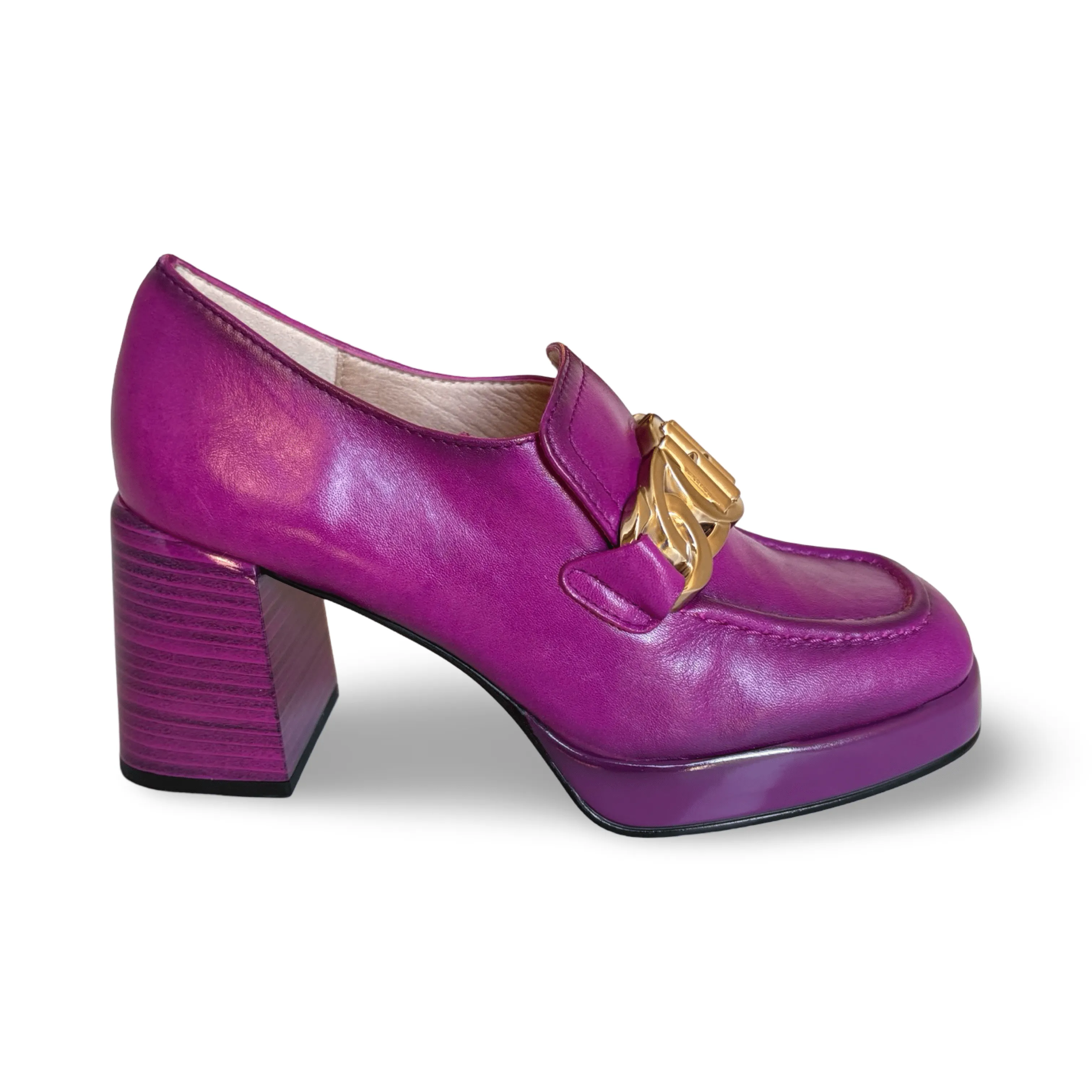 Tokio Magenta Block Heel