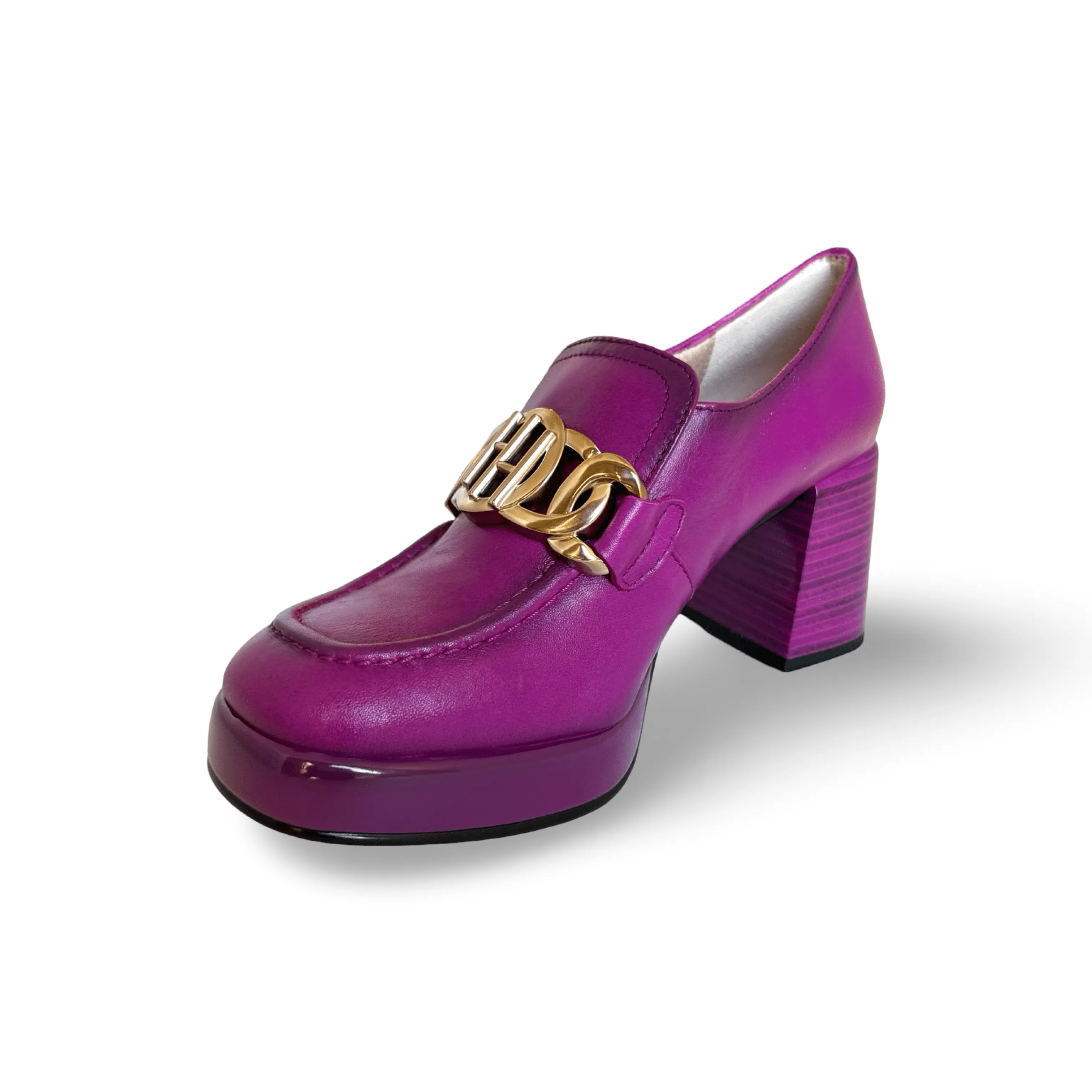 Tokio Magenta Block Heel