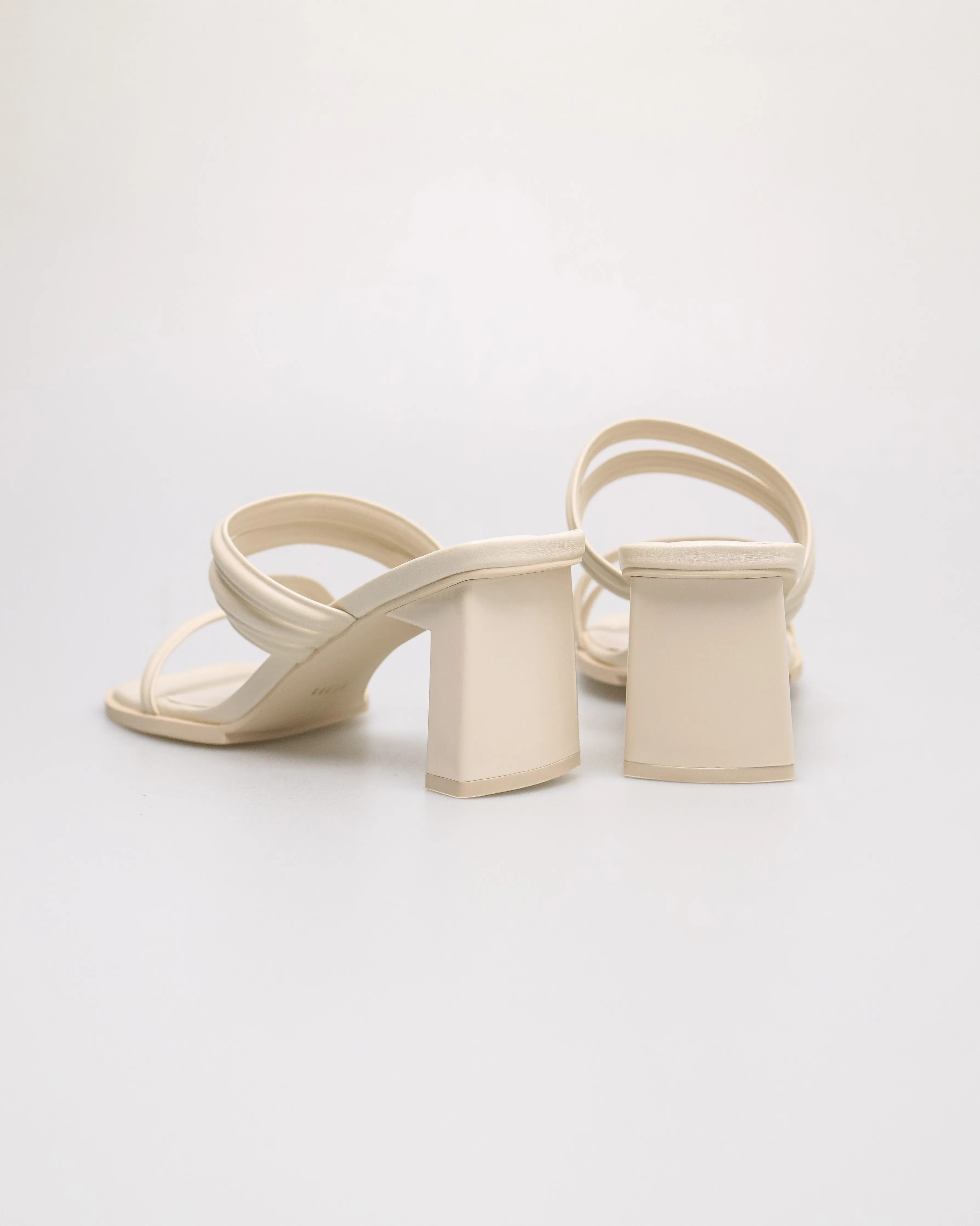 Tomaz FL111 Ladies Strappy Slip on Heels (Ivory)