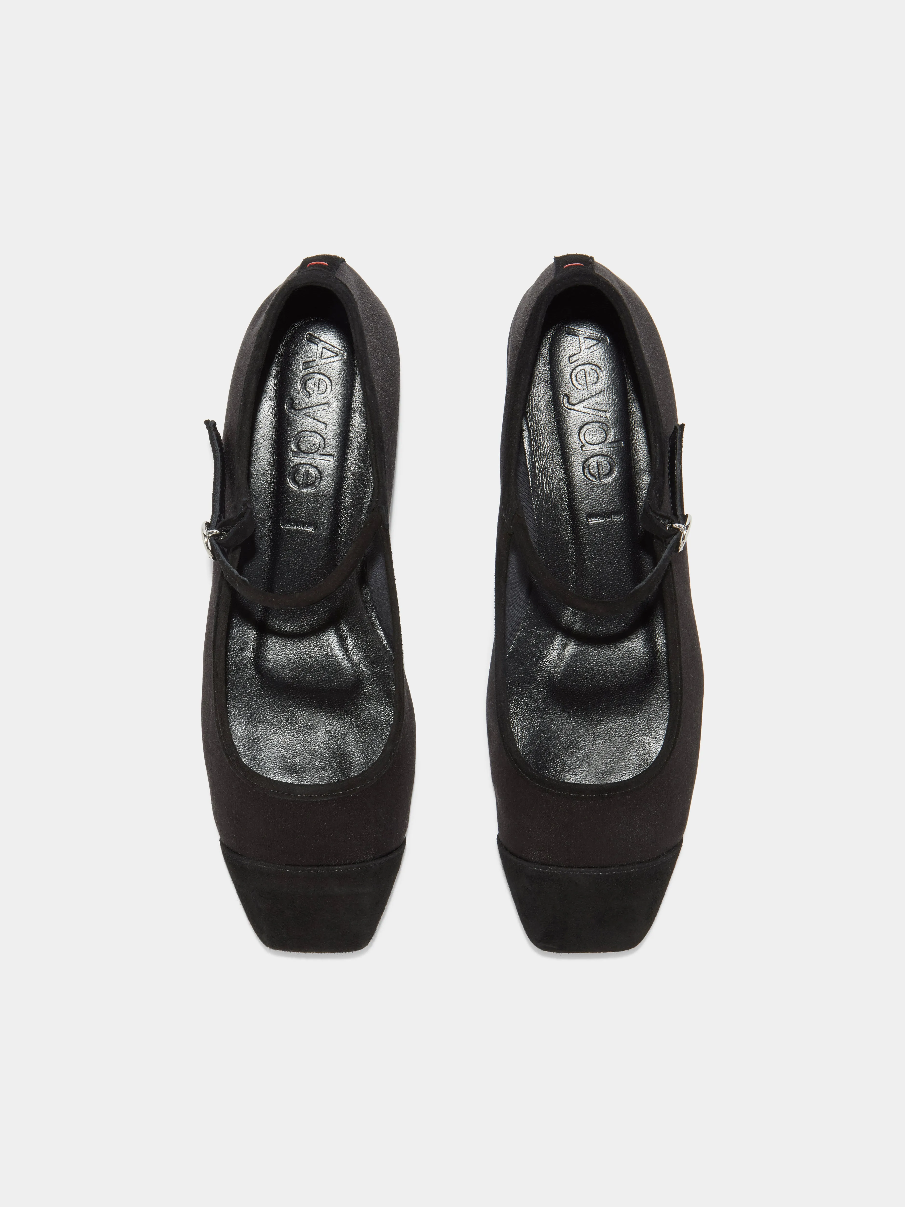 Uma Satin Toe-Cap Mary-Jane Flats