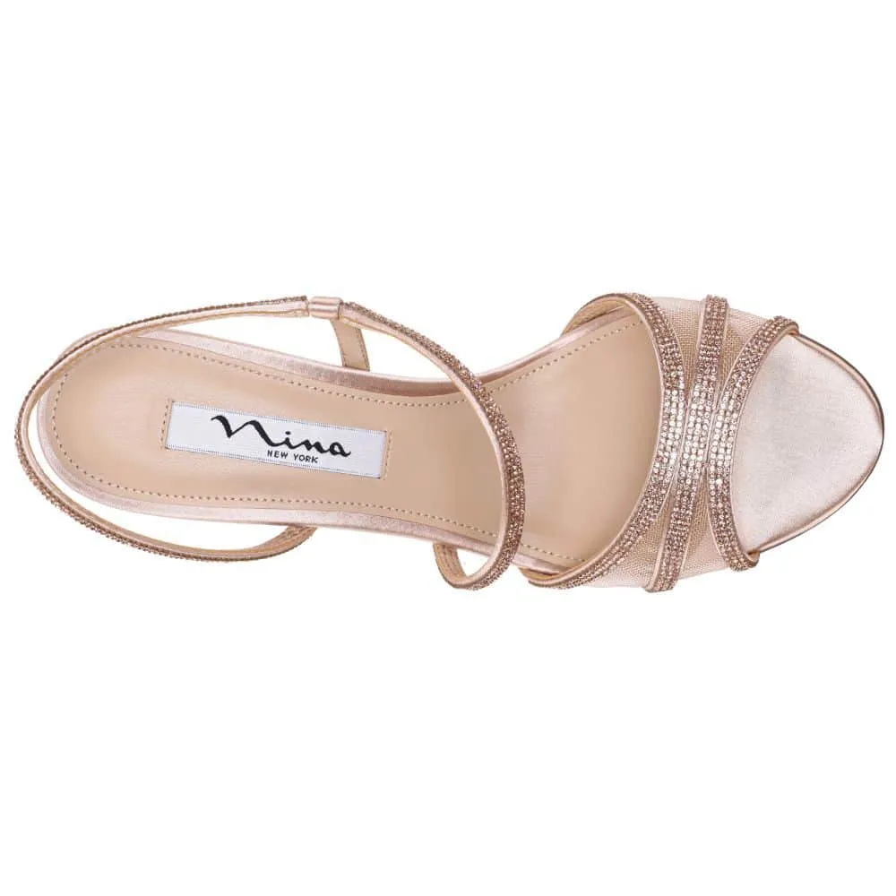 Vianca Heel in Pearl Rose Crystal