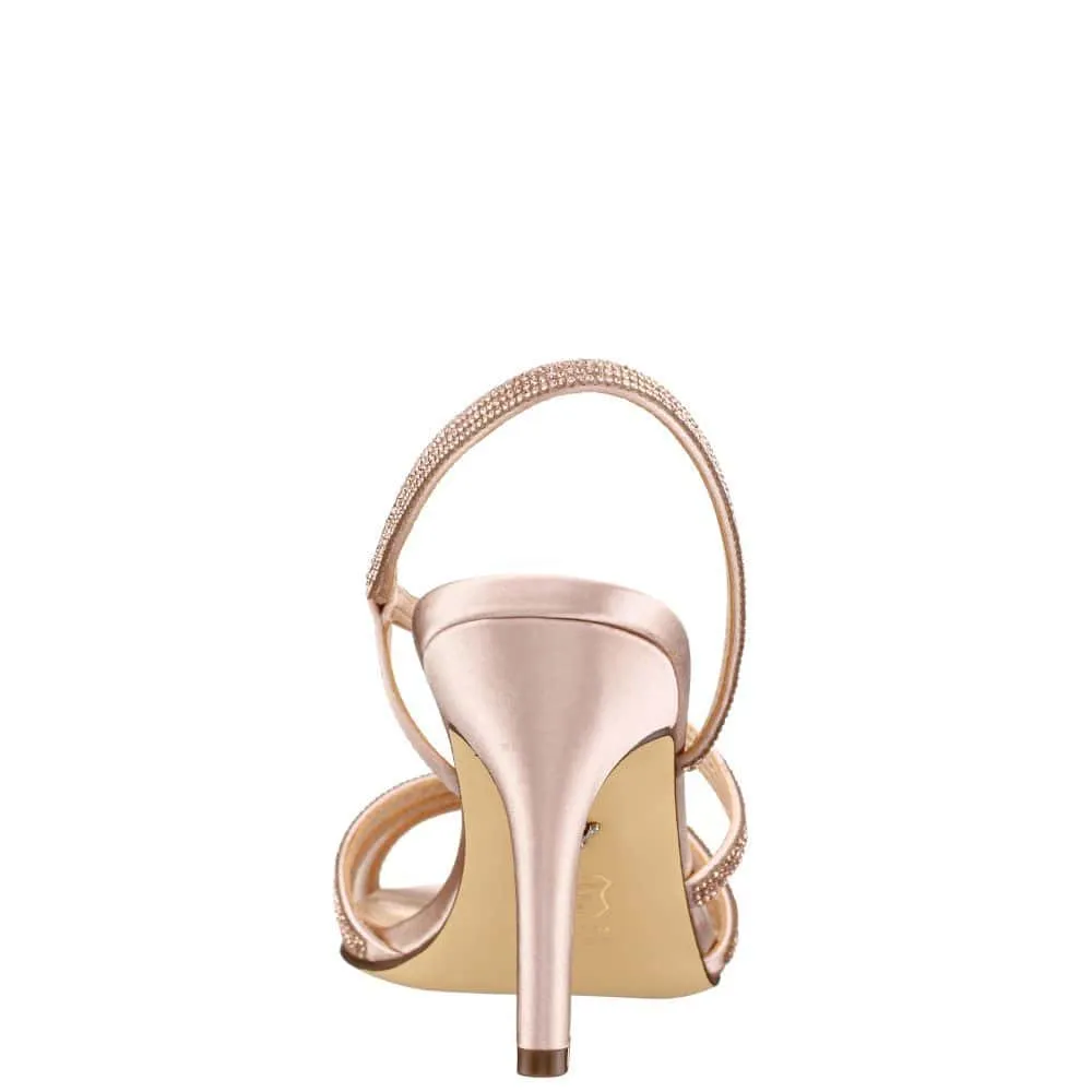 Vianca Heel in Pearl Rose Crystal