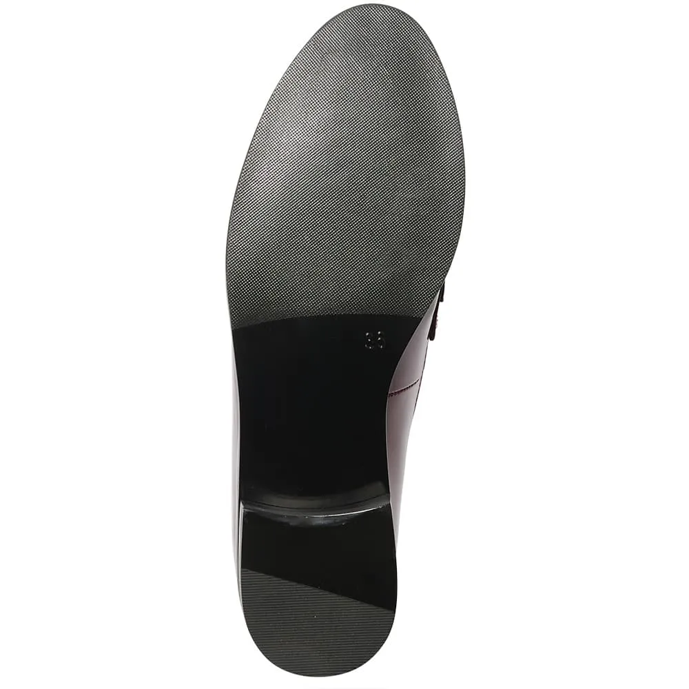 Wallis Loafer in Wine Patent