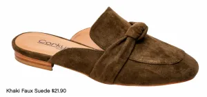 Women Clingy Flats In Khaki