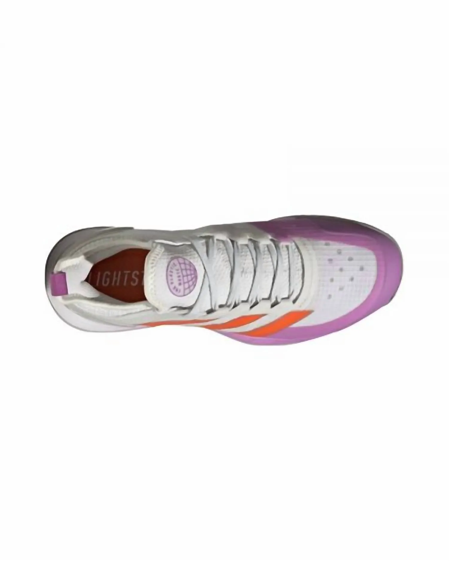 Women's Adizero Ubersoic 4 Tennis Shoes In Crystal White/impact Orange