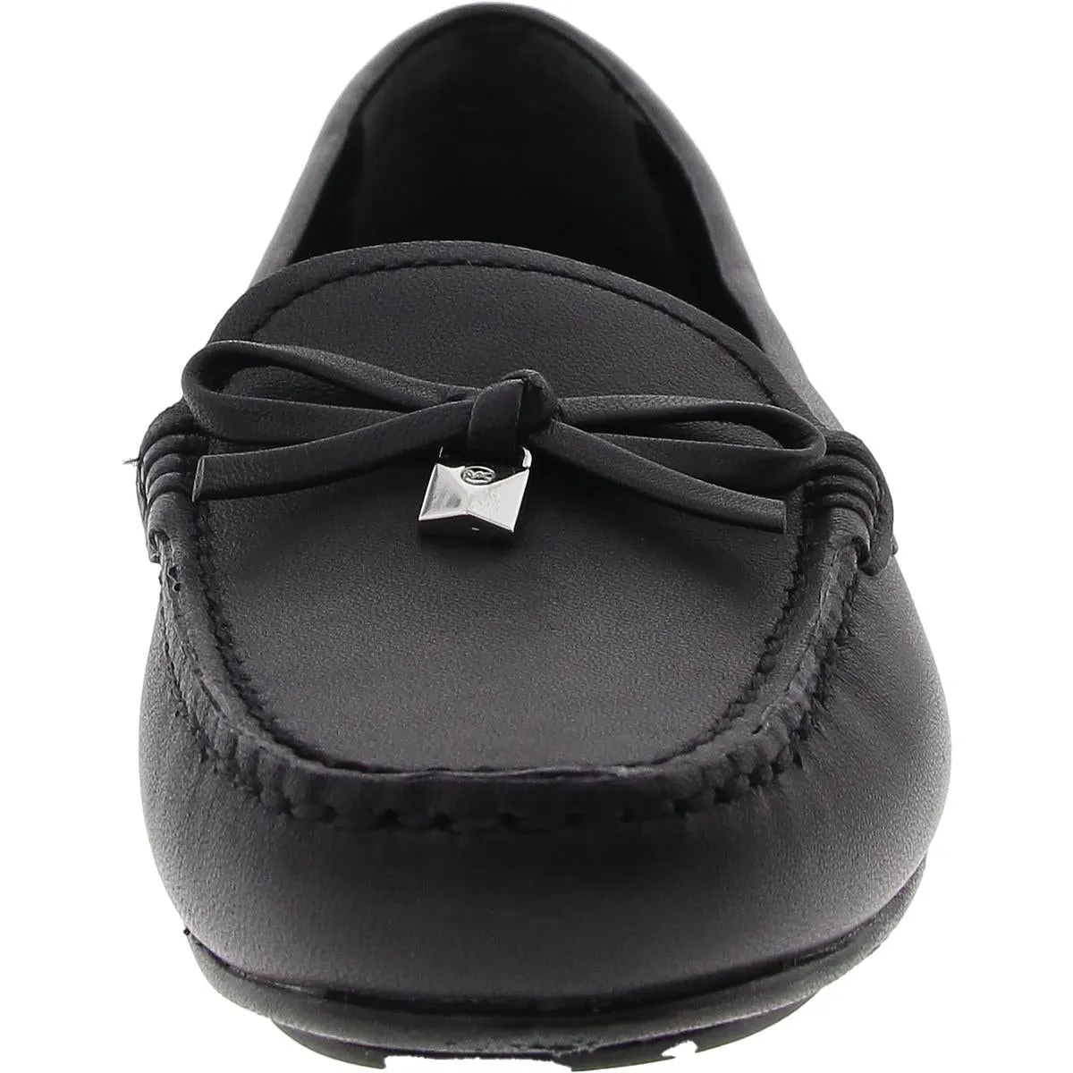 Womens Bow Leather Loafers