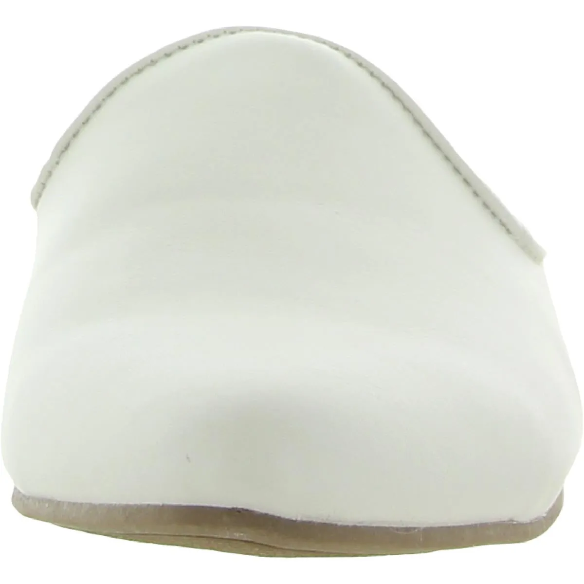 Womens Faux Leather Slip On Slides