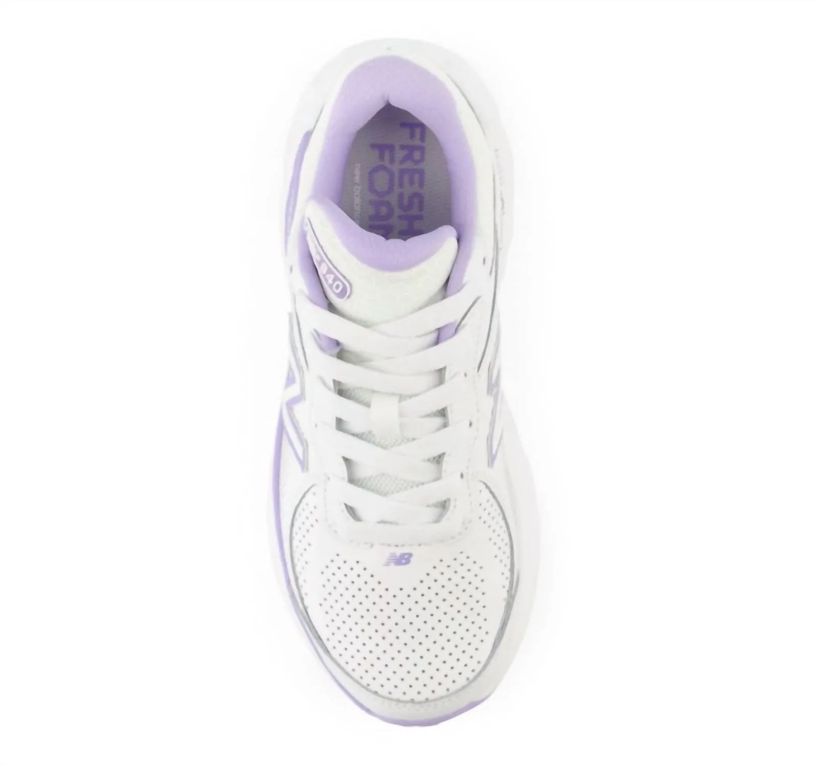 Women's Fresh Foam X 840 Shoes In White/lilac Glo