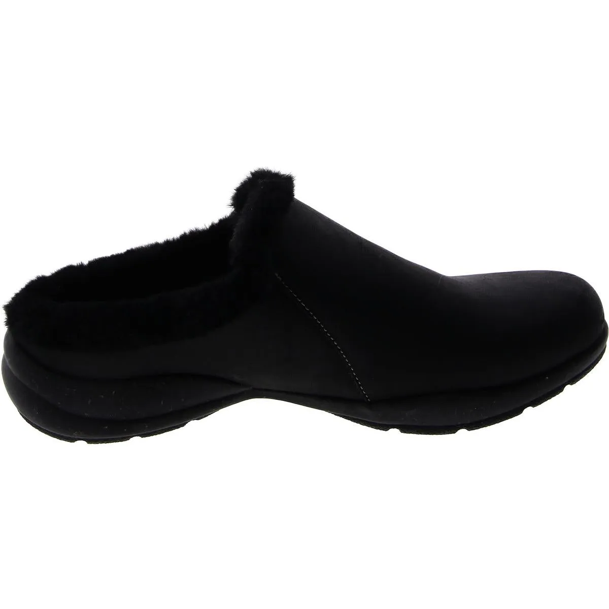 Womens Fur Lined Flat Mules