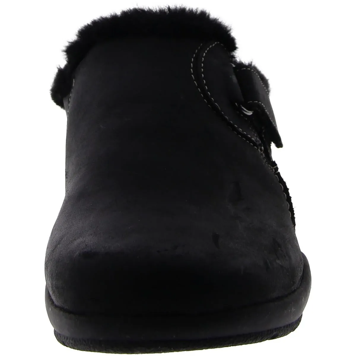 Womens Fur Lined Flat Mules