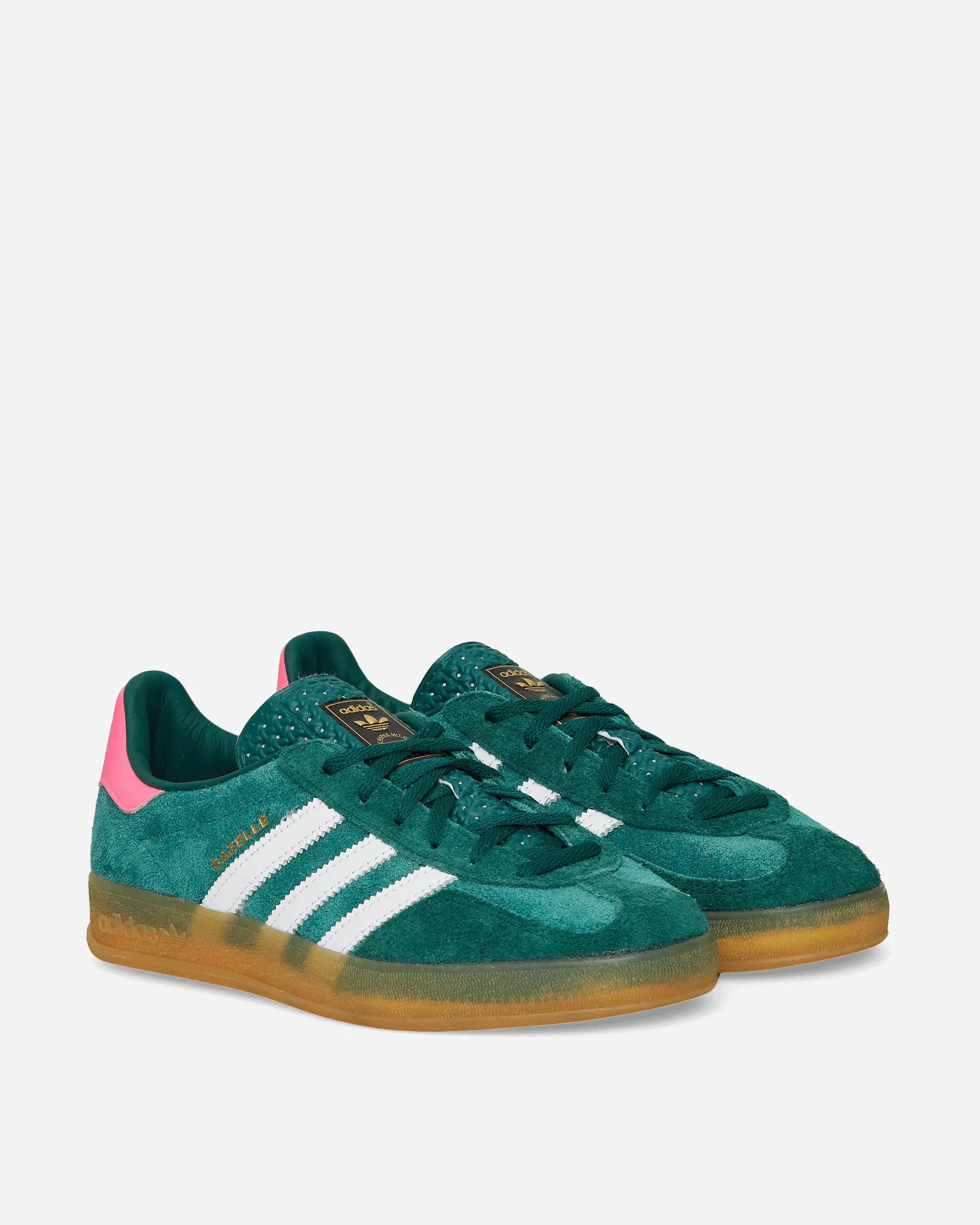 Women's Gazelle Indoor Sneakers Collegiate Green / Cloud White / Lucid Pink