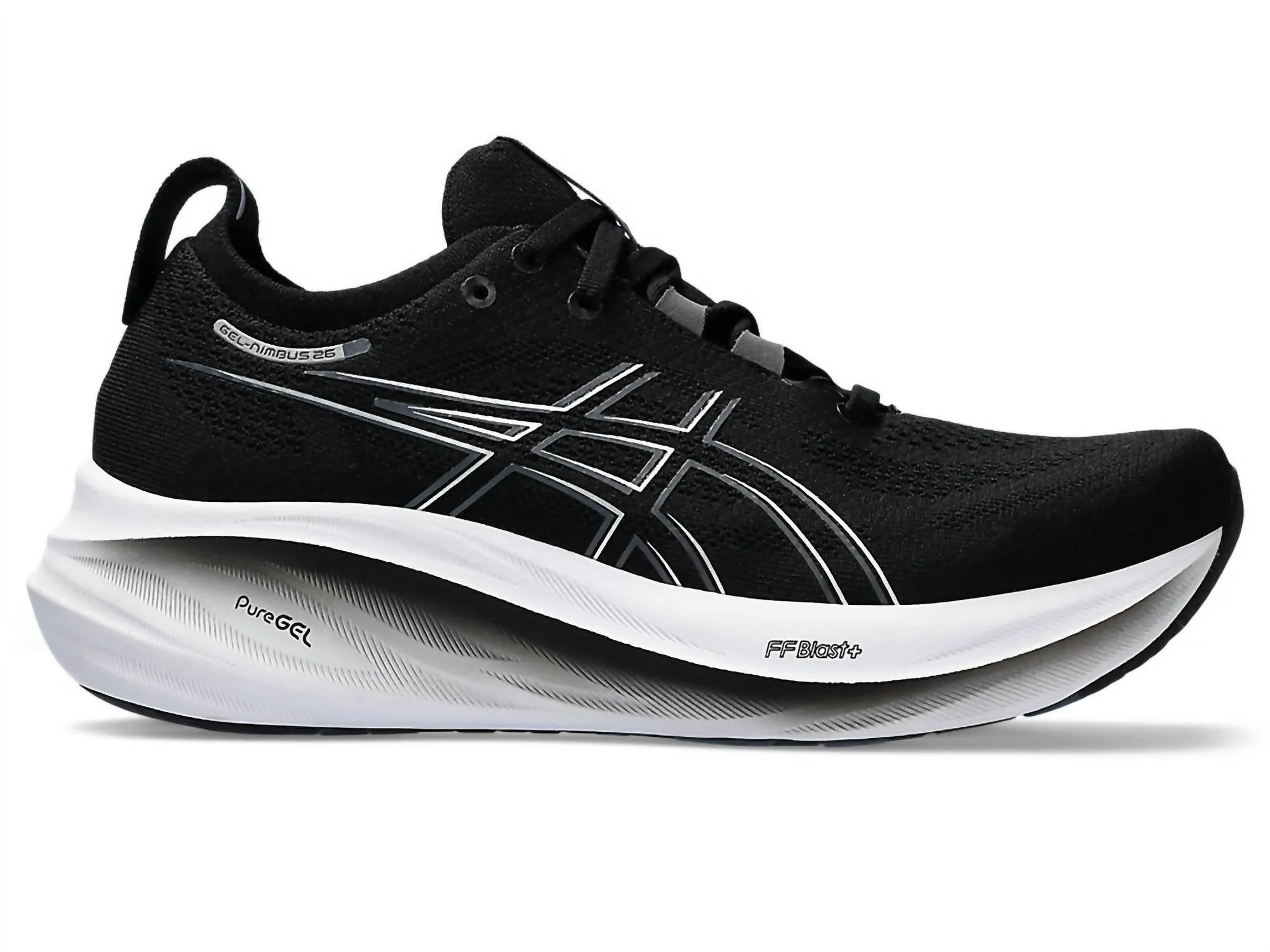 Women's Gel-Nimbus 26 Shoes In Black/graphite Grey