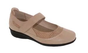 Women's Genoa Mary Jane Shoes In Taupe Microdot