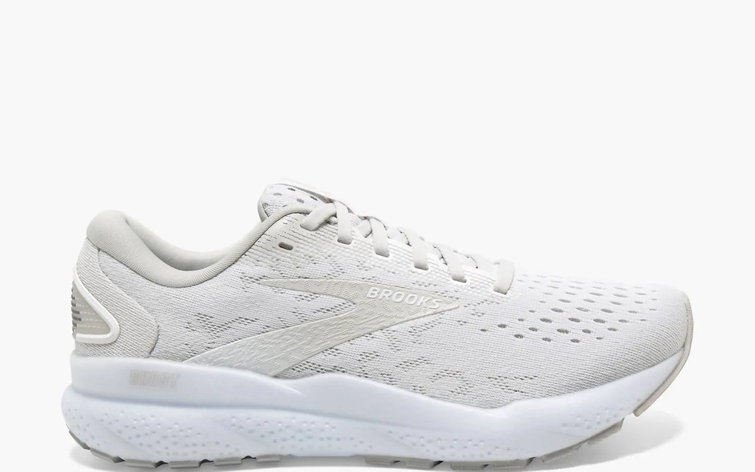 Women's Ghost 16 Running Shoes In White/white/grey