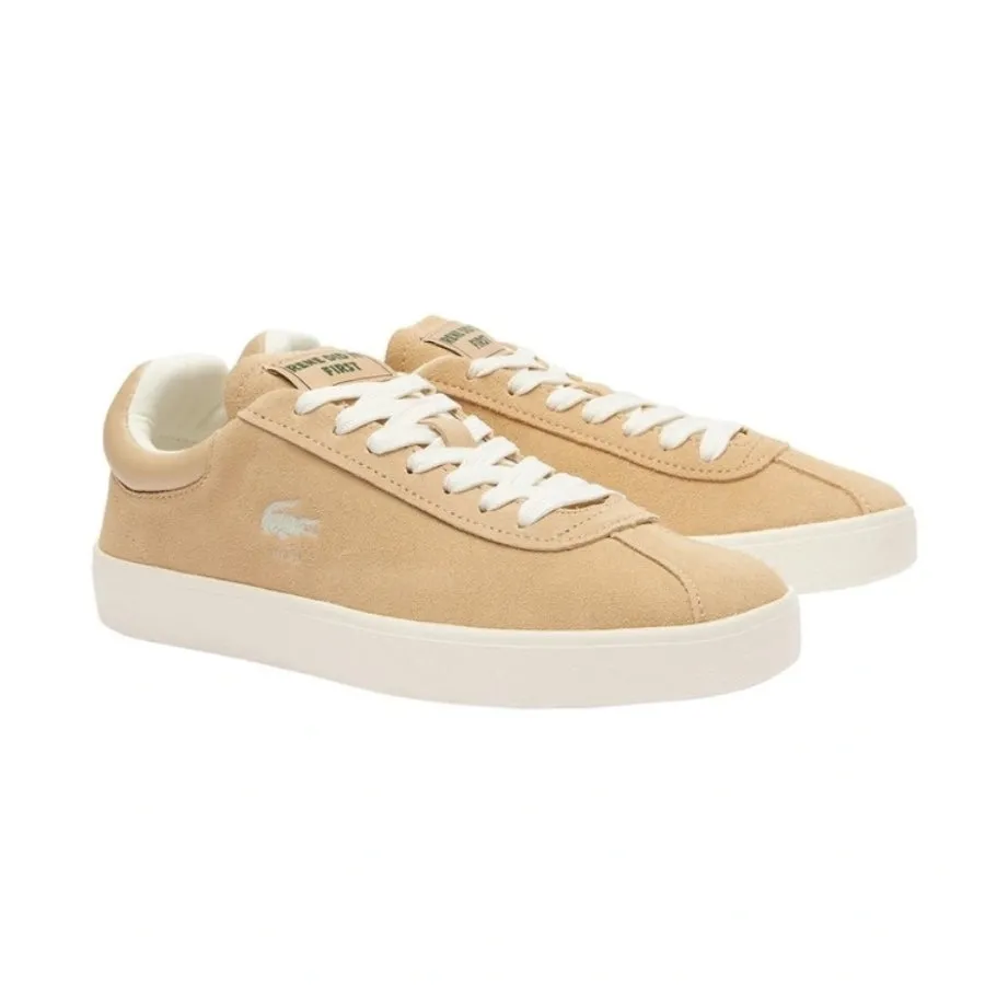 Women's Lacoste Baseshot 124 Light Brown Off White