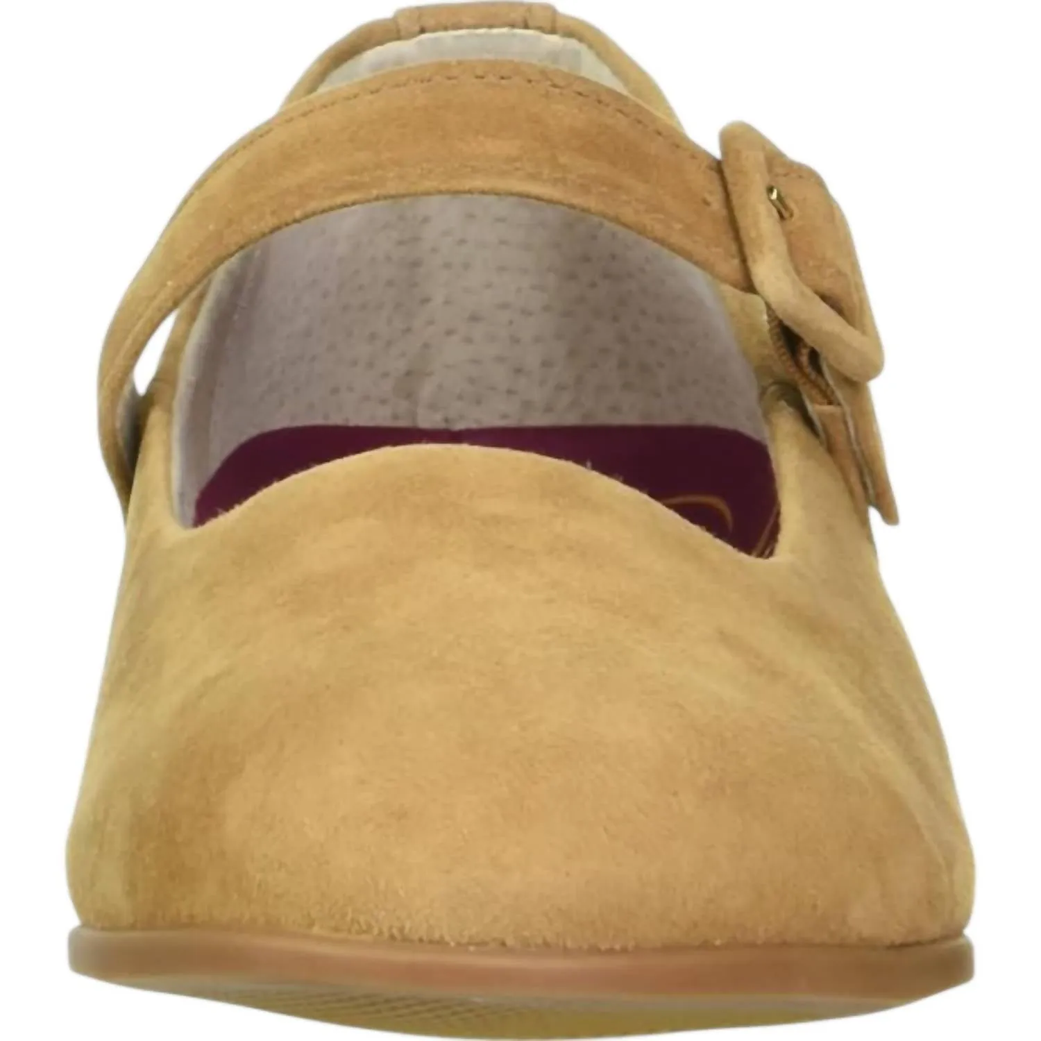 Women's Mary Jane Shoes In Ginger Suede