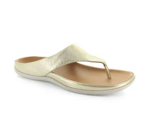 Women's Maui Thong Sandals In Gold Metalic