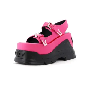 Women's Medusa Anthem Platform Sandals Satin