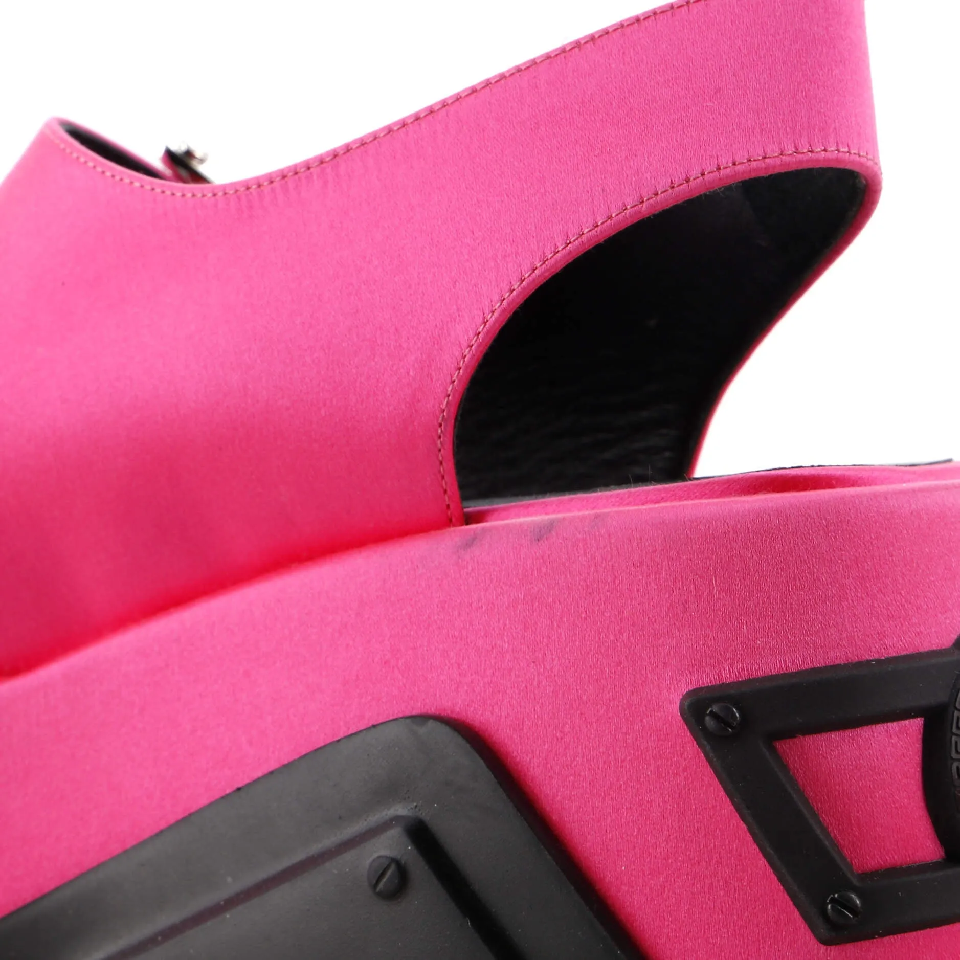 Women's Medusa Anthem Platform Sandals Satin