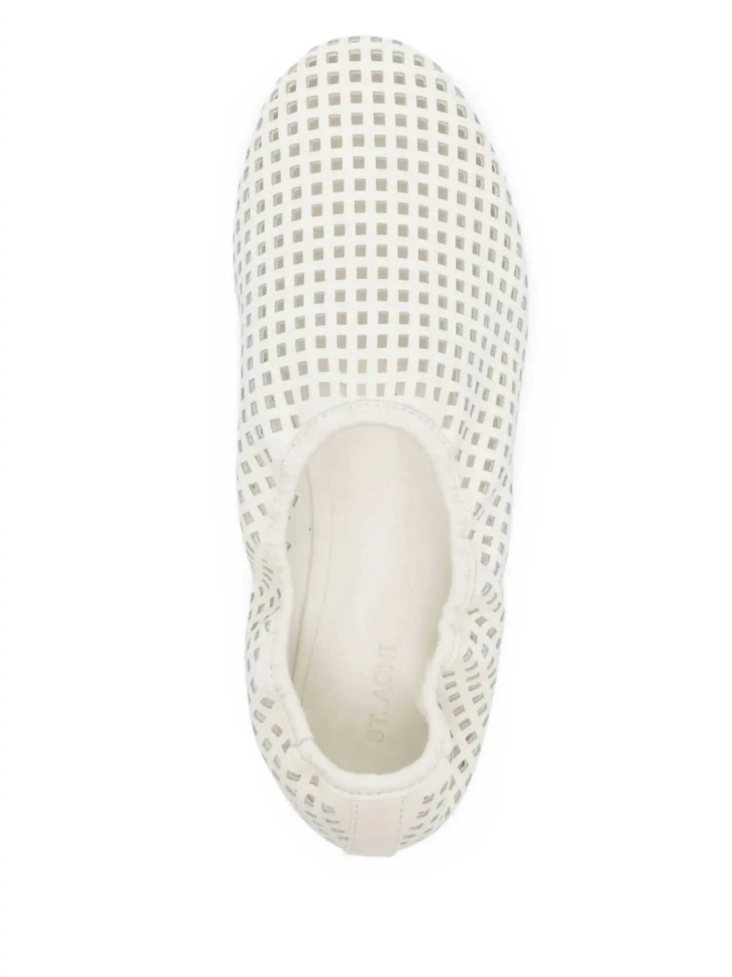 Women's Perforated Ballet Flat In Tofu