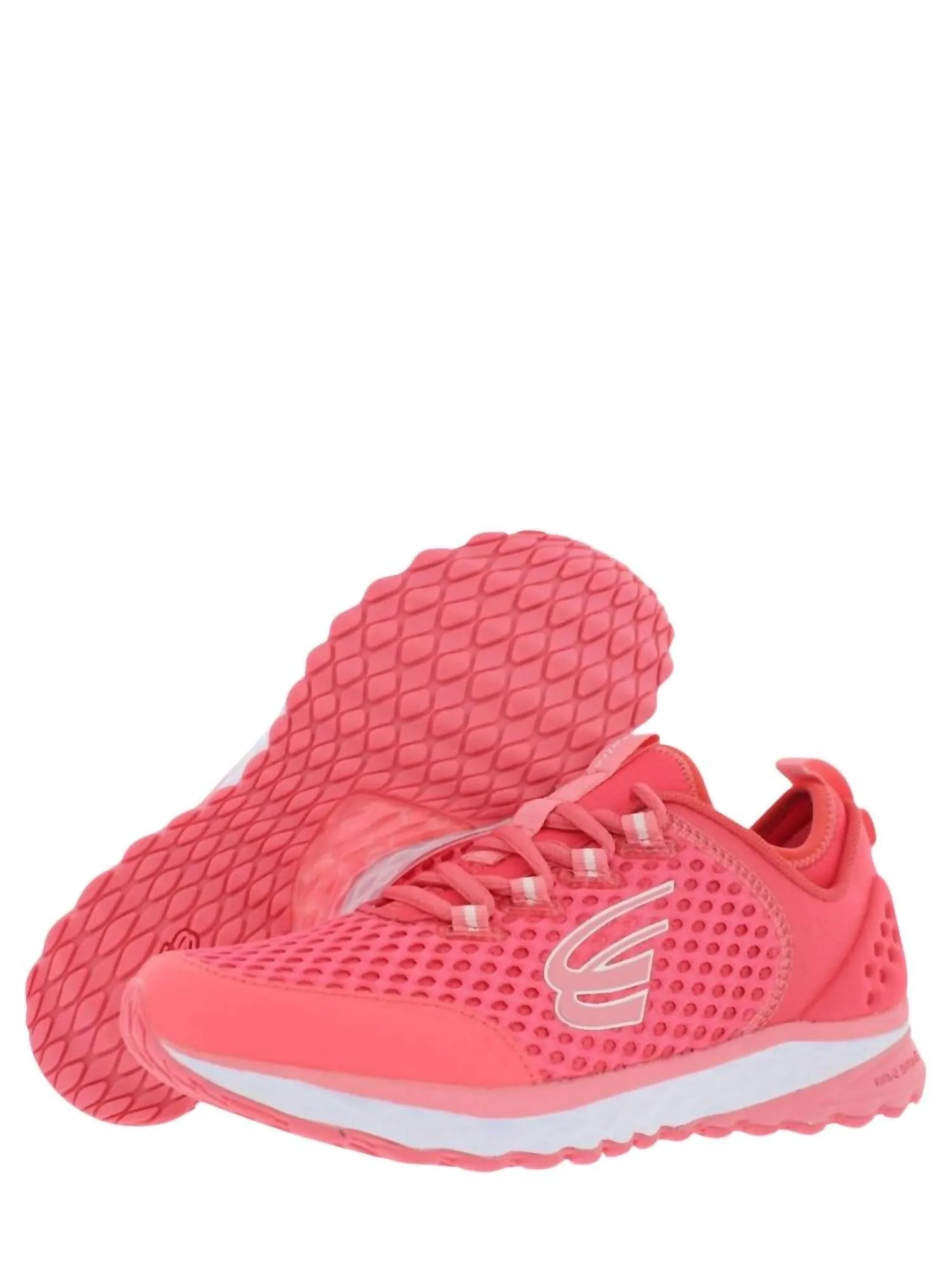Women's Phoenix Running Shoes - Medium Width In Salmon,white