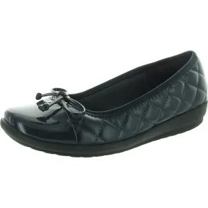 Womens Quilted Man Made Flat Shoes