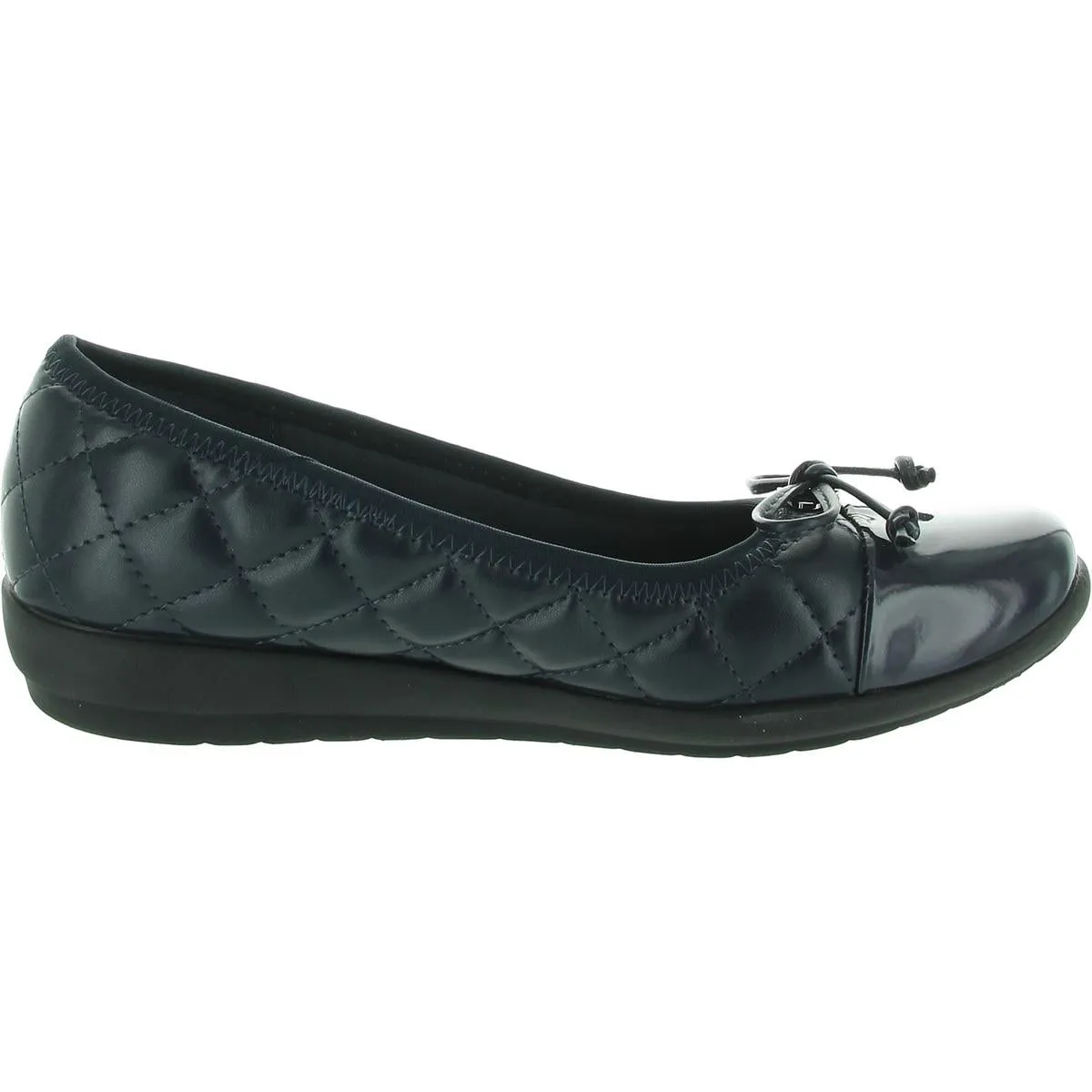 Womens Quilted Man Made Flat Shoes