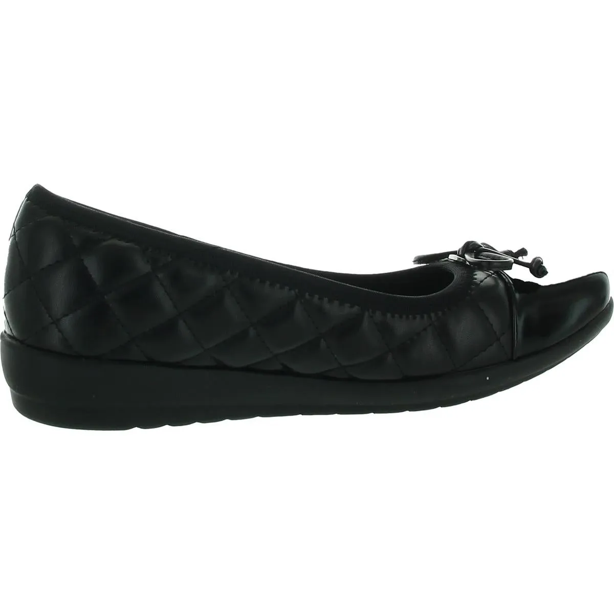 Womens Quilted Man Made Flat Shoes
