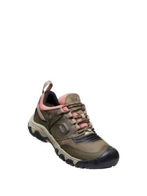WomenS Ridge Flex Low Waterproof Shoe In Timberwolf/brick Dust