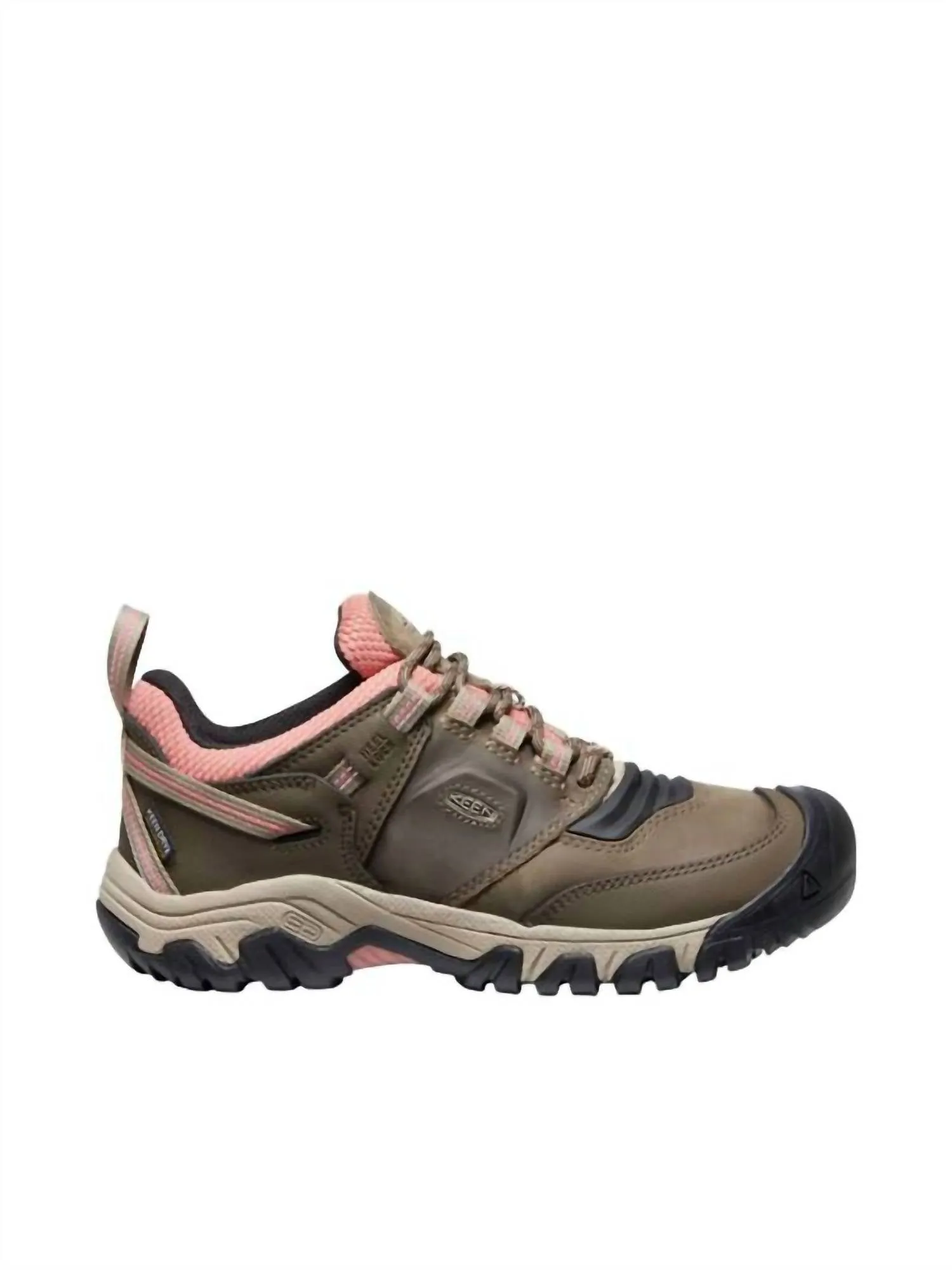 WomenS Ridge Flex Low Waterproof Shoe In Timberwolf/brick Dust