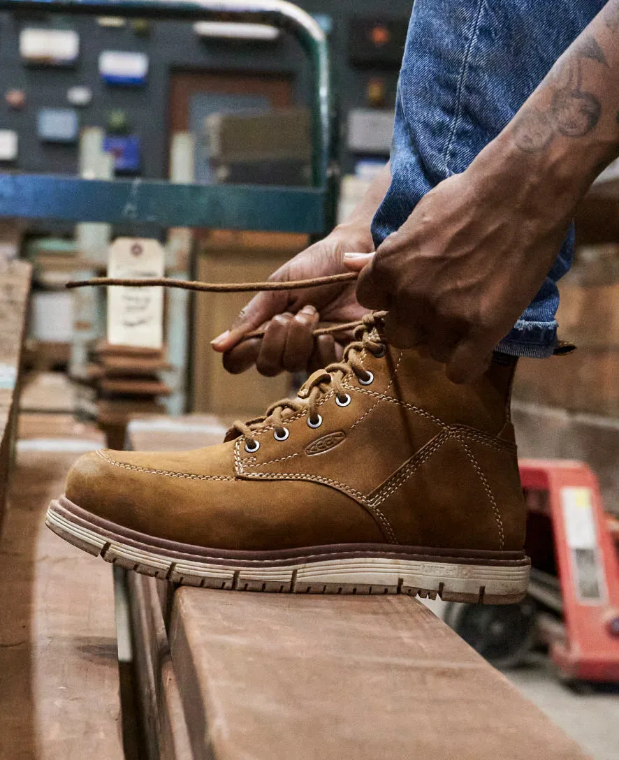 Women's San Jose 6" Waterproof Boot (Aluminum Toe)  |  Cascade Brown/Gum