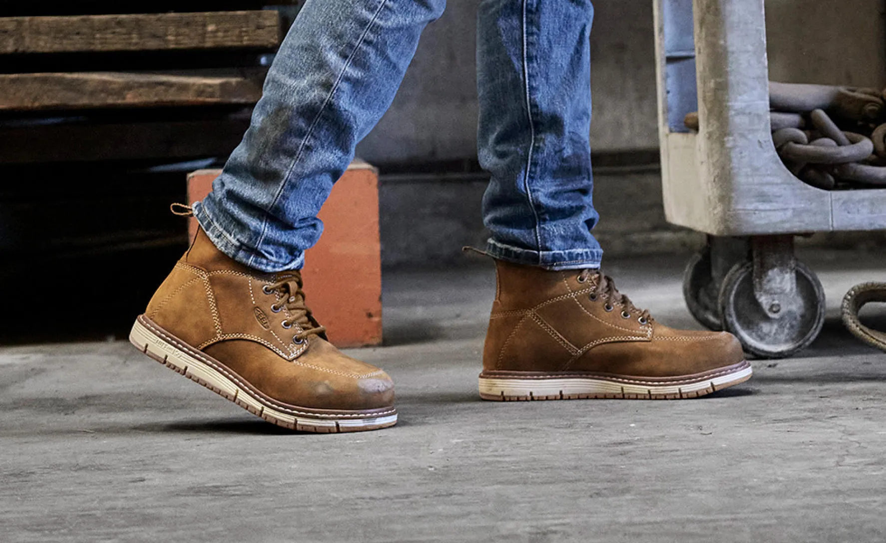 Women's San Jose 6" Waterproof Boot (Aluminum Toe)  |  Cascade Brown/Gum