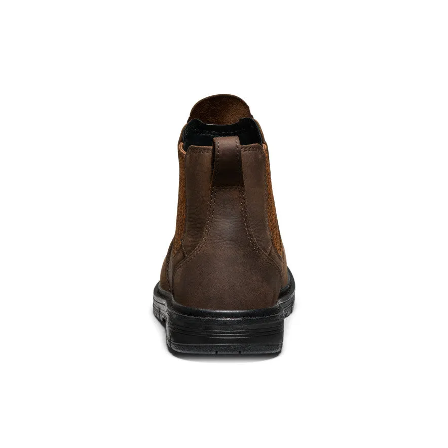 Women's San Jose Chelsea 90 Heel Boot (Aluminum Toe)  |  Cascade Brown/Black