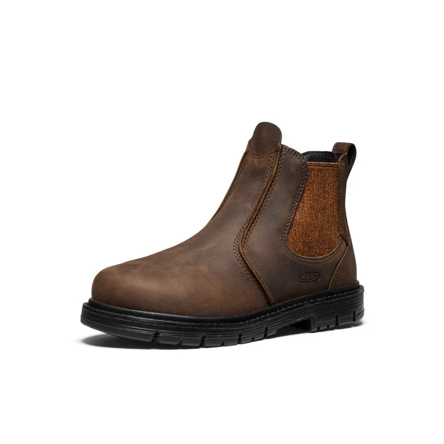 Women's San Jose Chelsea 90 Heel Boot (Aluminum Toe)  |  Cascade Brown/Black