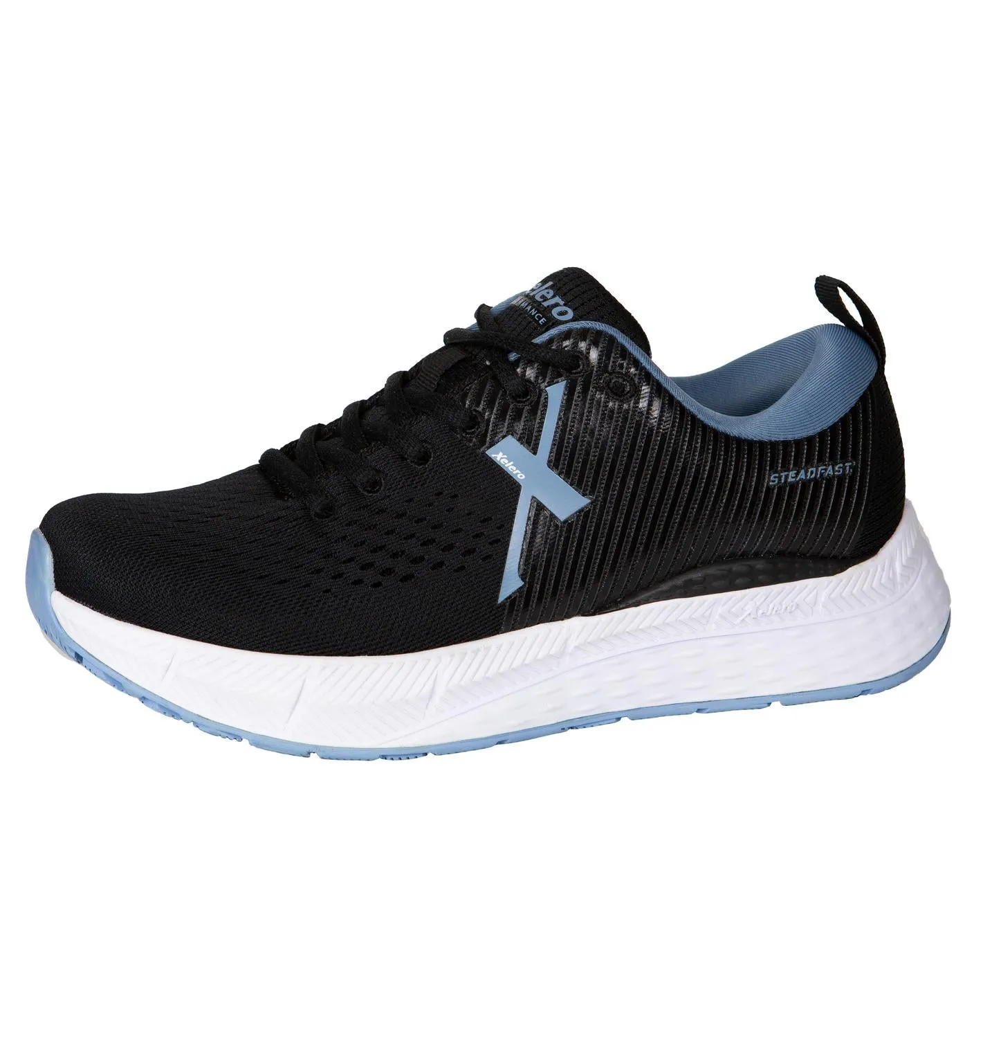 Women's Steadfast Shoes - Wide Width In Black/periwinkle