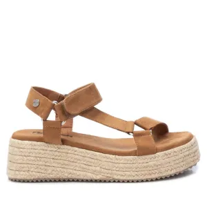 Women's Suede Strappy Sandals In Medium Brown