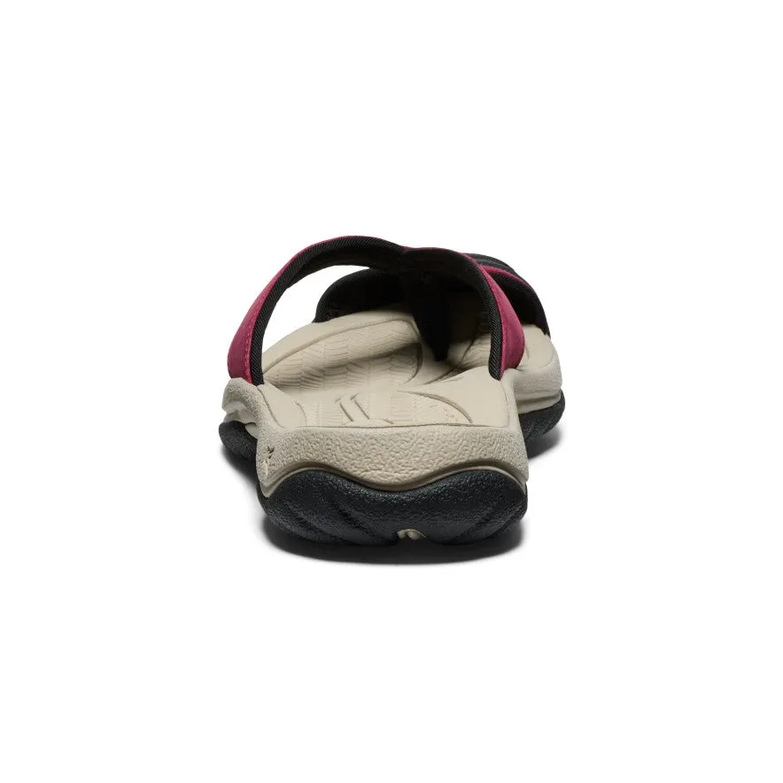 Women's Waimea Leather Flip-Flop  |  Beaujolais