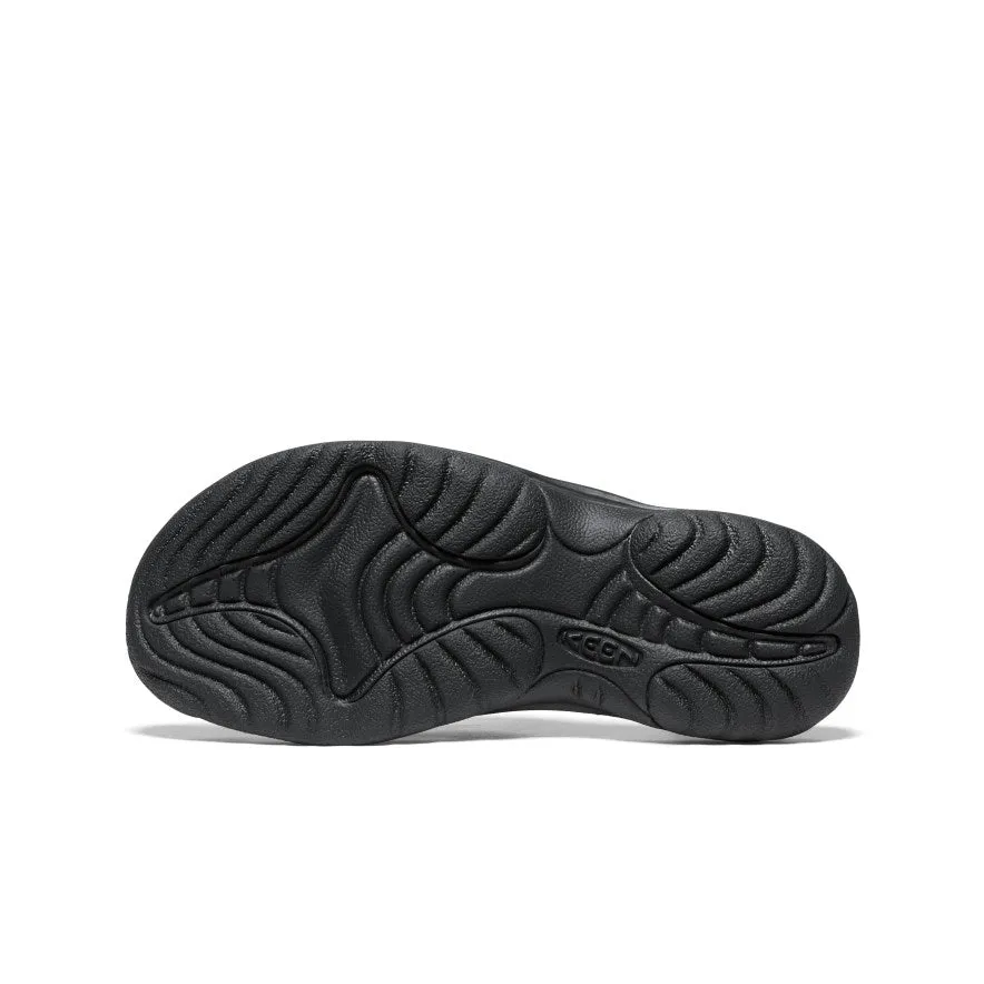 Women's Waimea Leather Flip-Flop  |  Black/Black