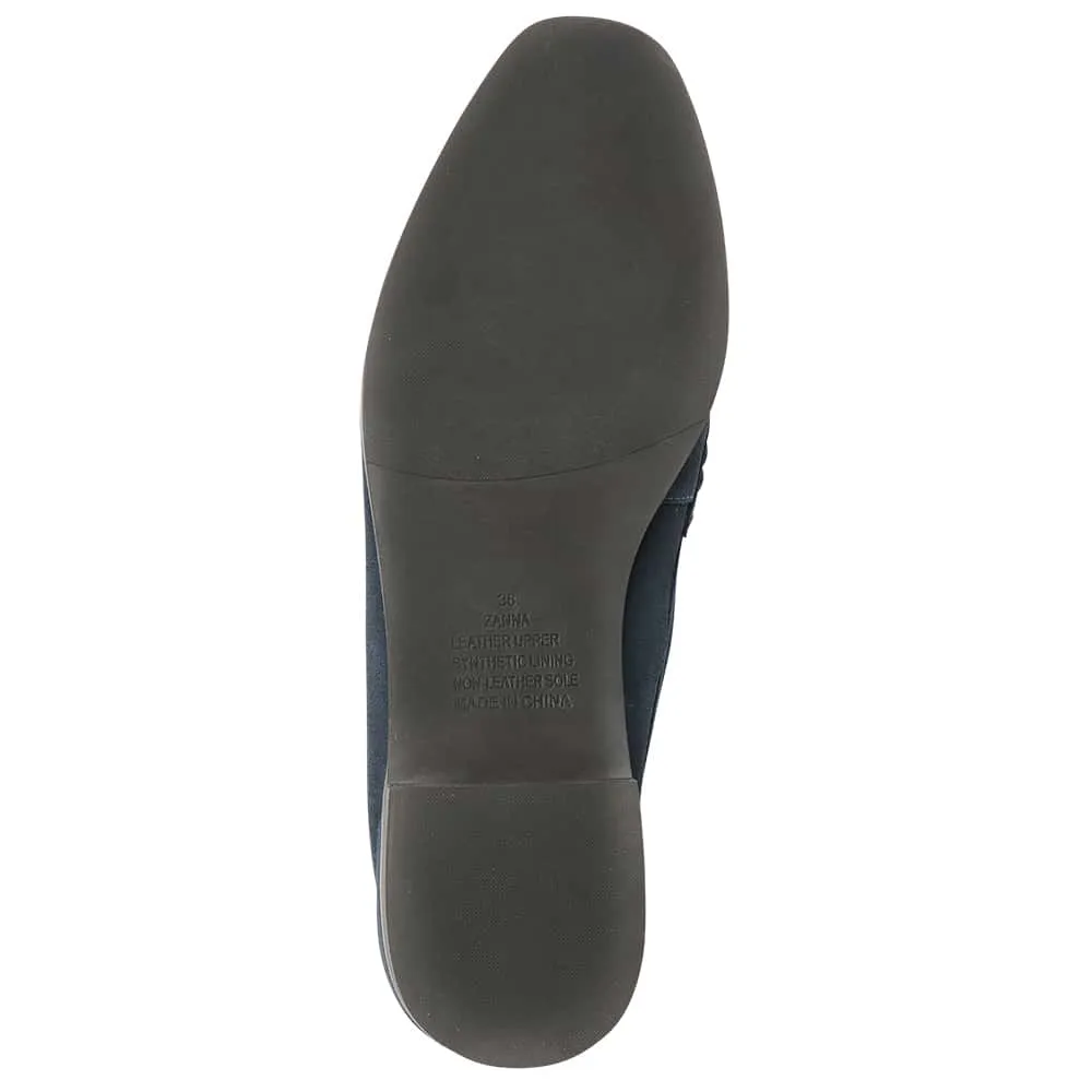 Zanna Loafer in Navy Suede