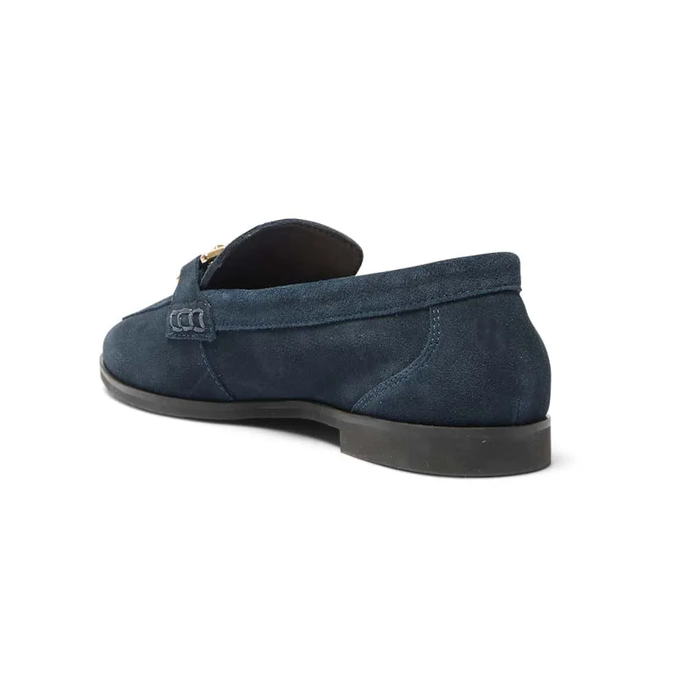 Zanna Loafer in Navy Suede
