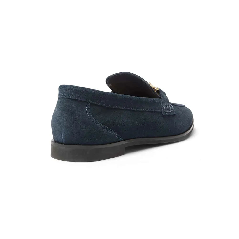 Zanna Loafer in Navy Suede